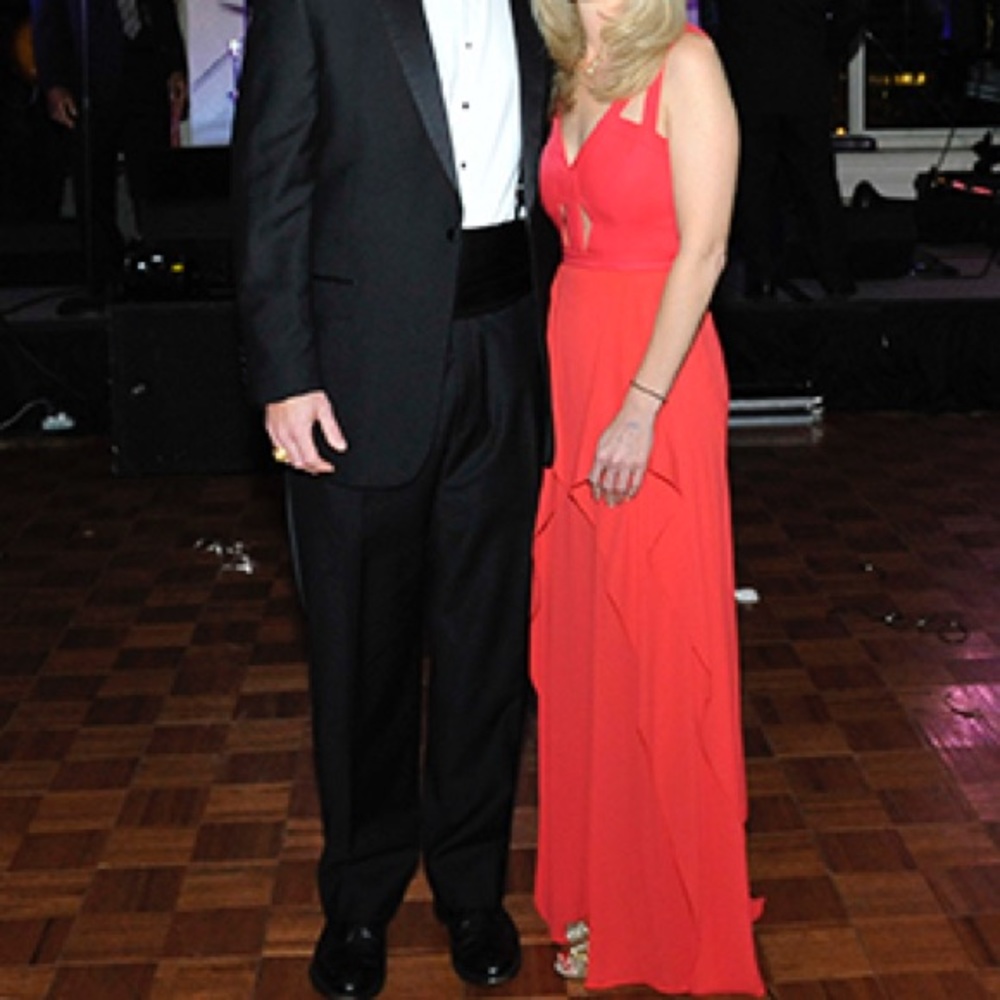 BCBG Halston Red Formal Gown Size 0